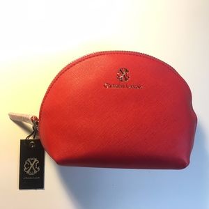 NWT CHRISTIAN LACROIX LUCIE COSMETIC BAG RED
